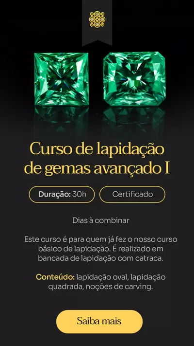 Avançado 1 Curso de Lapidação