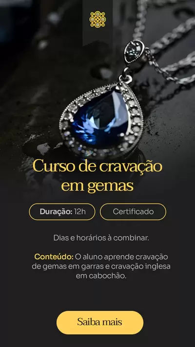 Curso de Cravação de Gemas