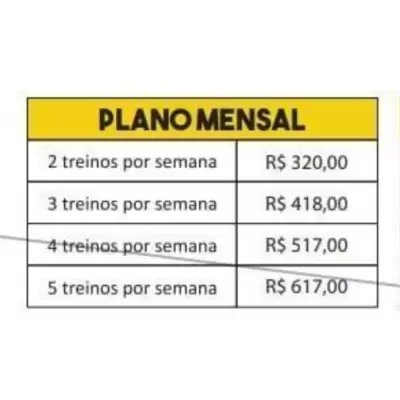 Treinamento Funcional Plano Mensal